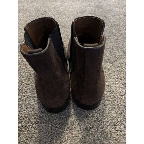 AQUATALIA Adrian Men’s Chelsea Boots Brown Suede Leather 11 US MADE IN ITALY - Picture 4 of 9